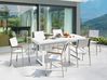 6 Seater Aluminium Garden Dining Set White VALCANETTO/GROSSETO_938295