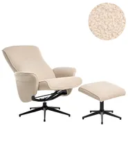 Recliner Chair JAPET Boucle Beige_1007257