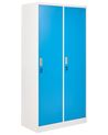 Double Door Storage Locker ATHLETE Metal White/ Blue