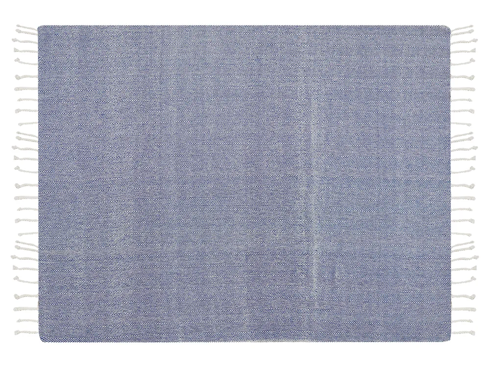 Beliani - Coperta Chyama Cotone 220 X 240 Cm Nero Beliani - Coperta Chyama Cotone 220 X 240 Cm Nero