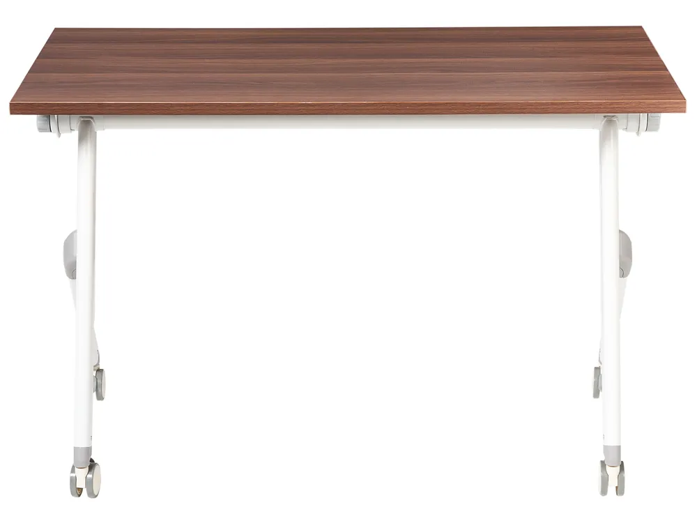 Foldable Office Desk BENDI 120 cm 60 cm Dark Brown_1030668
