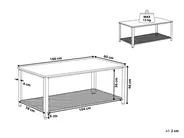 Coffee Table ASTON Brown/ Black_817081