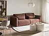 Schlafsofa 3-Sitzer VAXHOLM mit Stauraum Bouclé Braun