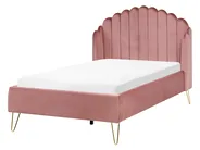 Bed Velvet AMBILLOU 120 x 200 cm (EU Small Double) Pink_1014260