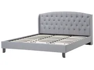 Bed Fabric BORDEAUX 180 x 200 cm (EU Super King) Light Grey_694818