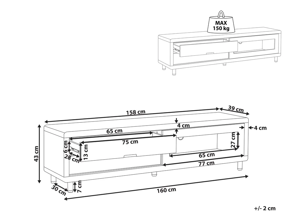 TV Stand PEMBORKE White_832886