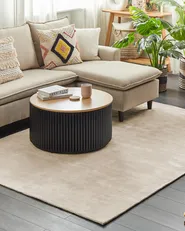Rug GESI II Light Beige 160 x 230 cm Viscose_837702