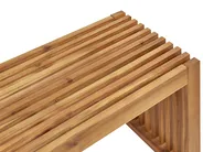 Zestaw 2 ławek ogrodowych SULZANO 150 cm Drewno akacjowe Brązowy_921674