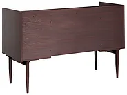 Home Office Desk RATANA 130 cm x 50 cm Dark Brown_1191713