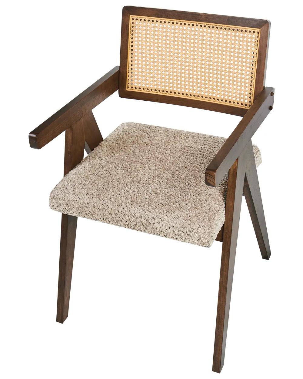 Set di 2 sedie da pranzo AVA Legno Marrone/Tortora_1068372