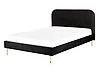 Bed Velvet FLAYAT 140 x 200 cm (EU Double) Black
