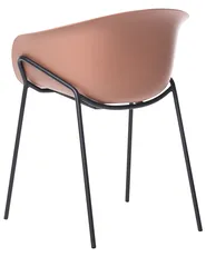 Set di 2 sedie da giardino METEORA Materiale sintetico Marrone_1045245