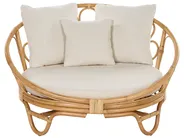Garden Daybed ROSSANO Rattan Natural_873167