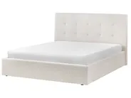Ottoman Bed LORIENT Boucle Off-White 160 x 200 cm (EU King Size)_1040174
