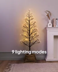 Outdoor Decoration LED LONKARI 150 cm Tree Brown_1022724