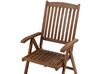 Acacia Wood Bistro Set Dark AMANTEA_871662