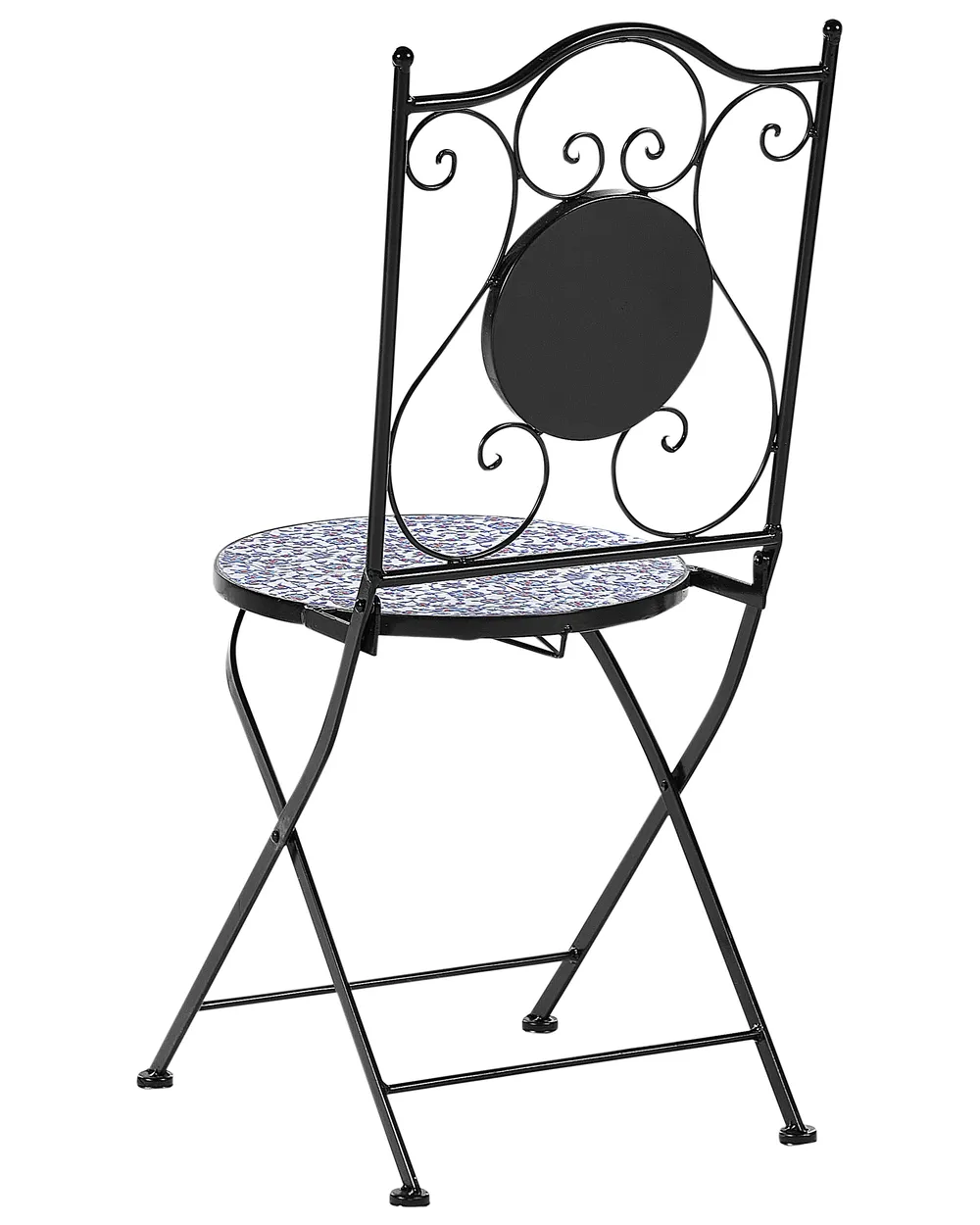 Set di 2 sedie da giardino CAMPRENA Metallo Nero_919842