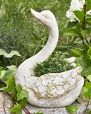 Kerti szobor GRUFFY 40 cm Fehér_1193791