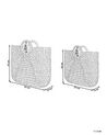 Set of 2 Water Hyacinth Baskets Natural POMPANO_825092