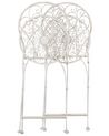 Conjunto de 2 sillas de balcón de metal blanco crema STIFFE_856130