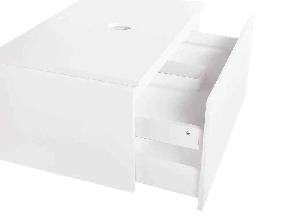Szafka łazienkowa wisząca pod umywalkę ALZIRA 80 cm Biały_935566