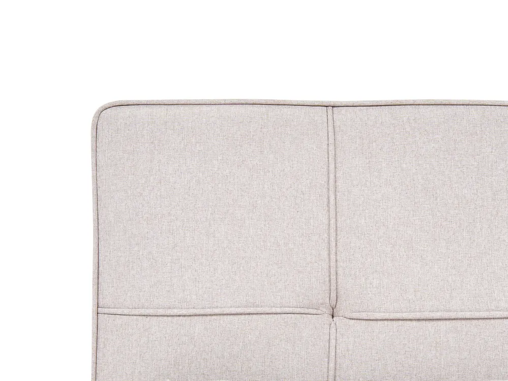 Cama con almacenaje LAURESSES Tela Beige claro 140 x 200 cm_1153489
