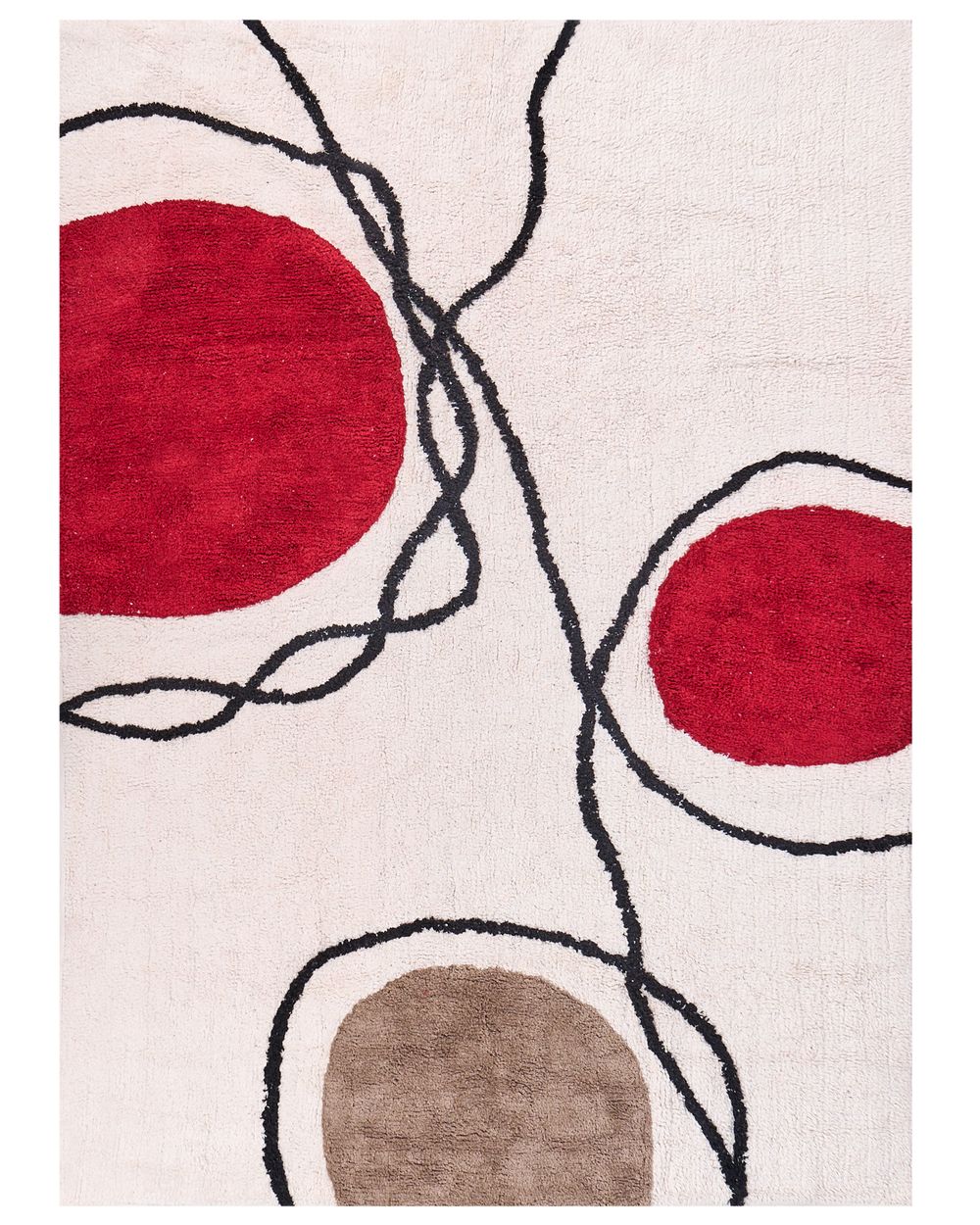 Rug BOLAT Beige 140 x 200 cm Cotton