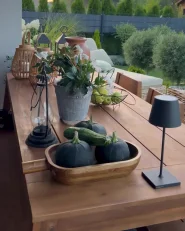 Leżak ogrodowy z poduszką BELSITO Rattan Naturalny_990454