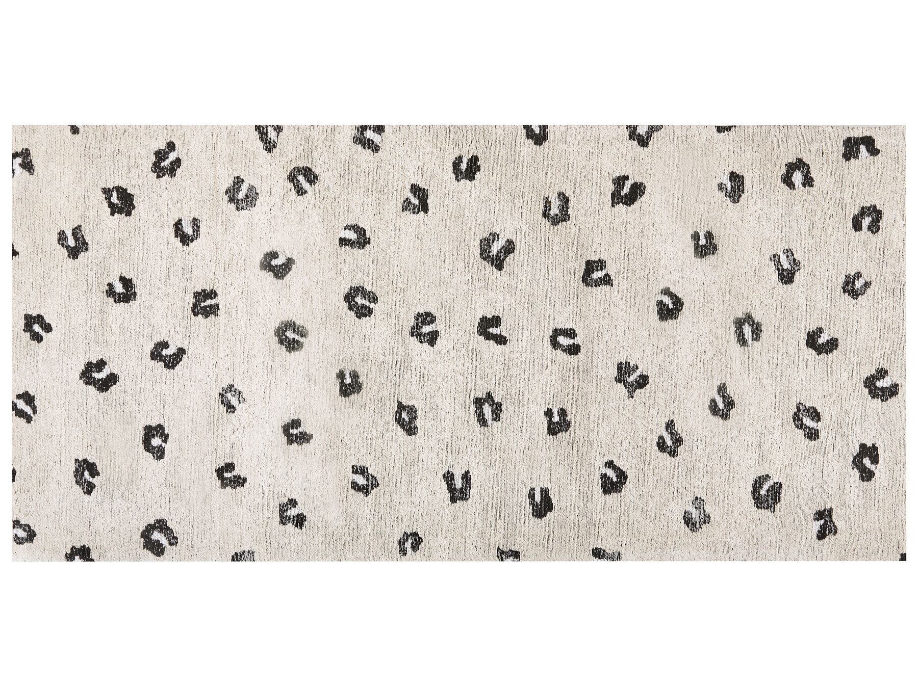 Bavlněný koberec 80 x 150 cm béžový AFIS_853954