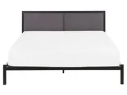 Bed Metal CLAMART 160 x 200 cm (EU King Size) Grey_806558