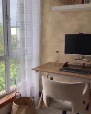 Sedia da scrivania SANILAC II Velluto Tortora_969855