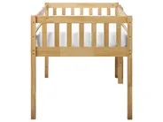 Mid Sleeper Bed Wood PEIPIN 90 x 200 cm (EU Single) Light Brown_937143