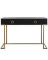 Konzolový stolek se 2 zásuvkami černý/zlatý WESTPORT_809737