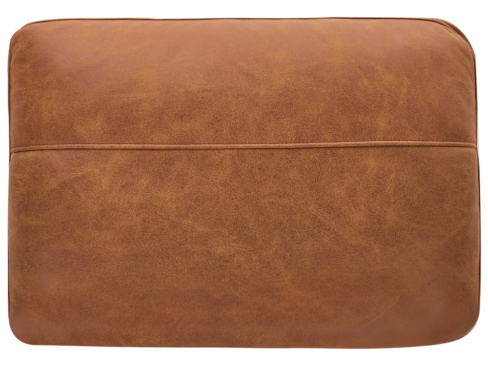 Living Room Set 6 Seater SOVIK Faux Leather Brown_1041230
