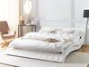 Biela kožená posteľ 180x200cm VICHY_459641