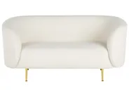 Living Room Set 6 Seater LOEN Boucle White_831508