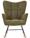 Boucle Rocking Chair Dark Green OULU_914742