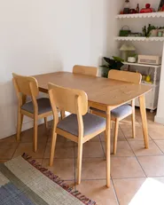 Extending Dining Table MADOX Light Oak 150/190 cm 90 cm_941312
