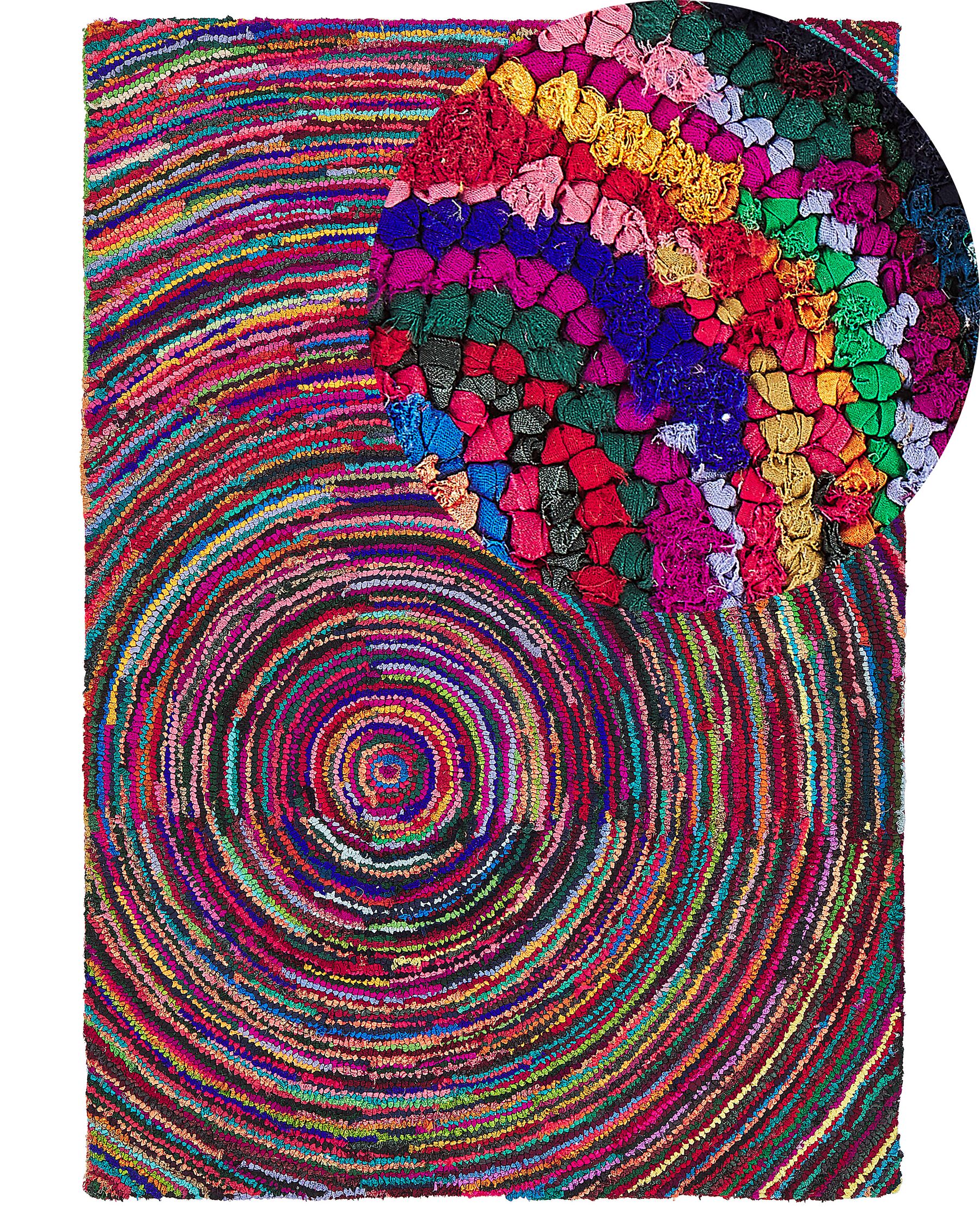 Tappeto in tessuto multicolore 160 x 230 cm MALATYA_333254