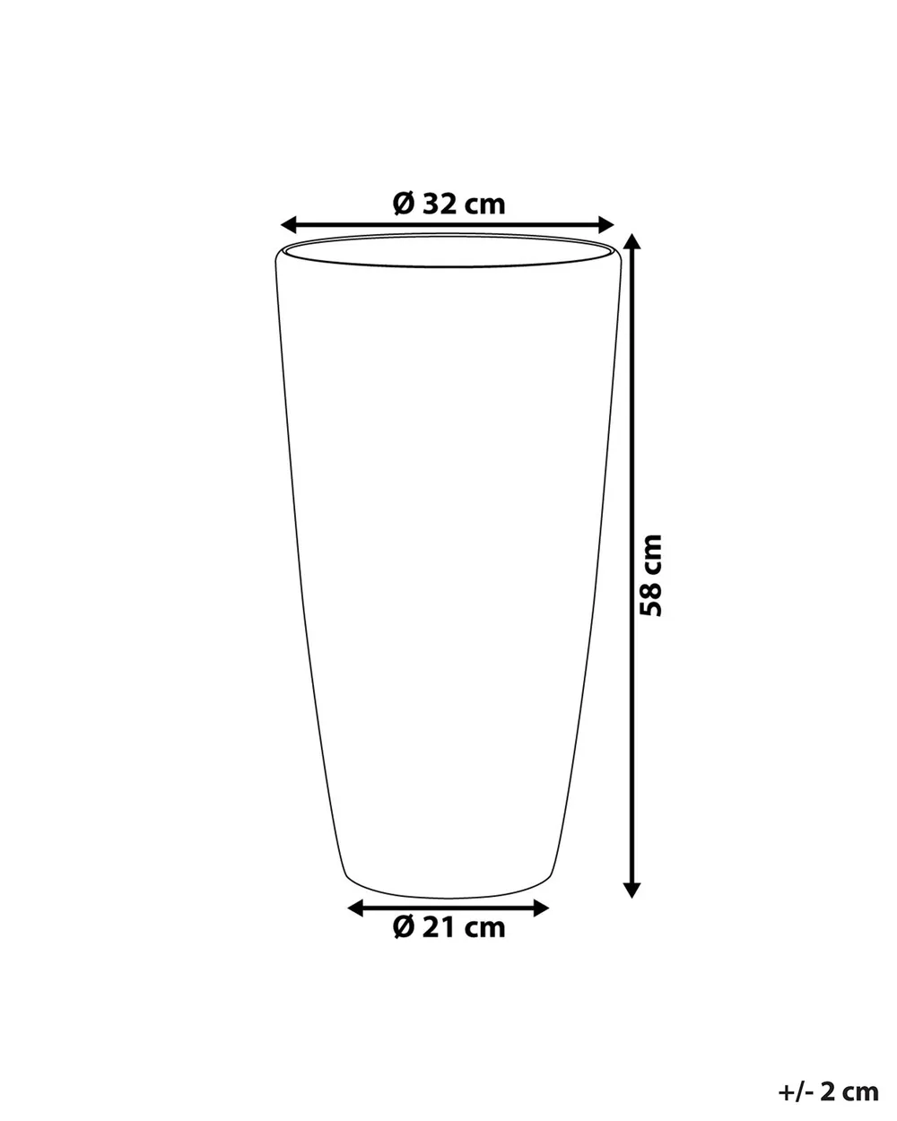 Vaso Quadrato Urbi 7,2 Litri Con Insertio Rimovibile - Bianco, Altezza 32,5 Cm, Polipropilene Per Interni/Esterni - 3