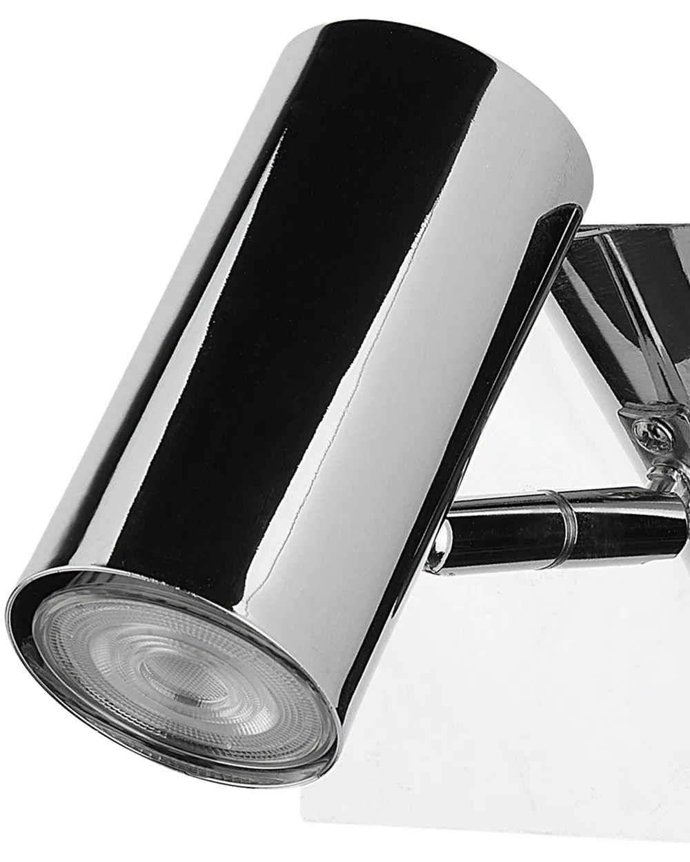 Set of 2 Spotlight Lamps ROSETTA Adjustable Metal Silver_771990