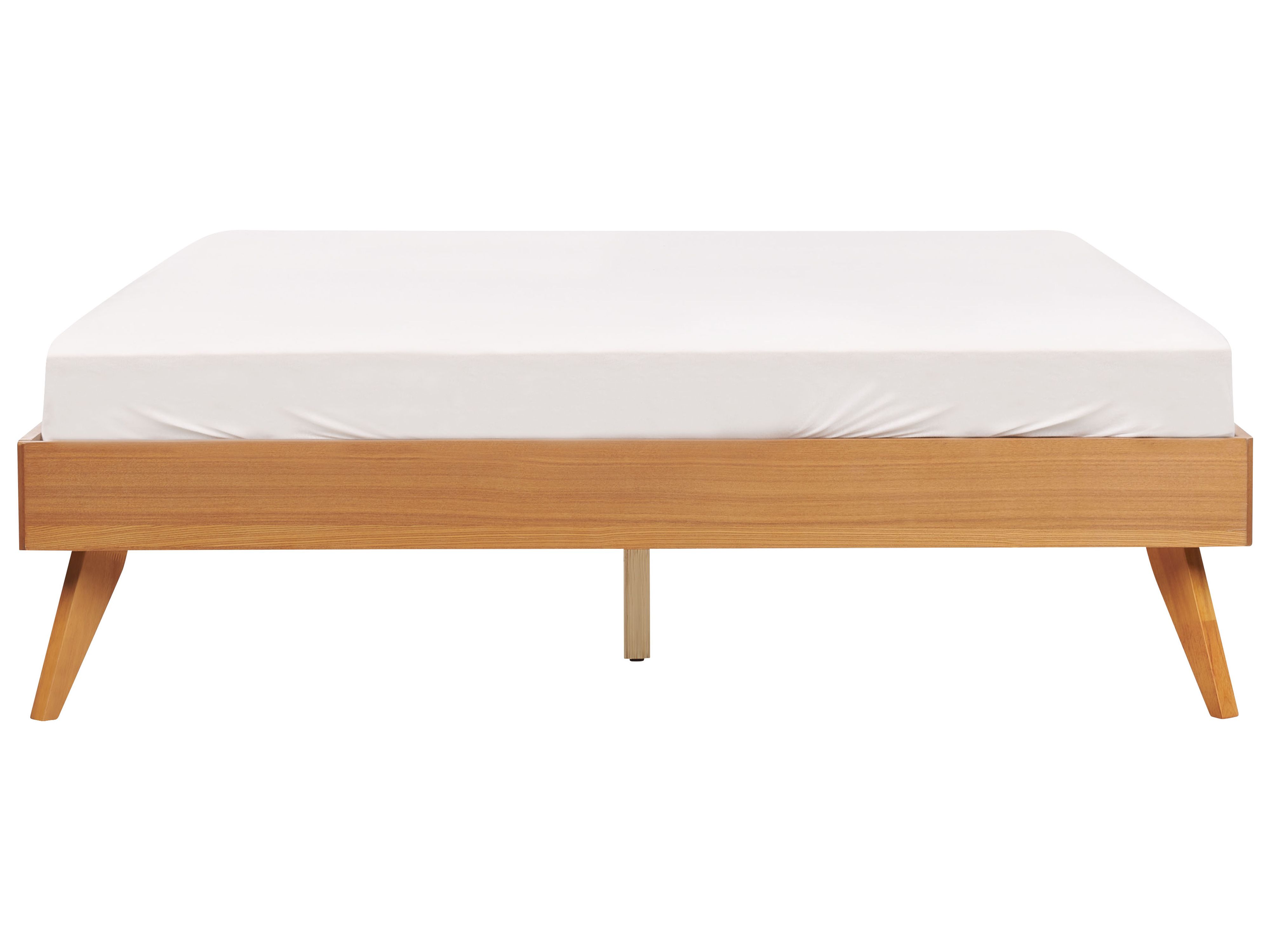 Lit sans tête de lit BERRIC 160 x 200 cm Frêne naturel | Beliani.fr