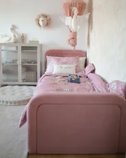 Trundle Bed Boucle RAYSSAC 90 x 200 cm (EU Single) Pink_1182518