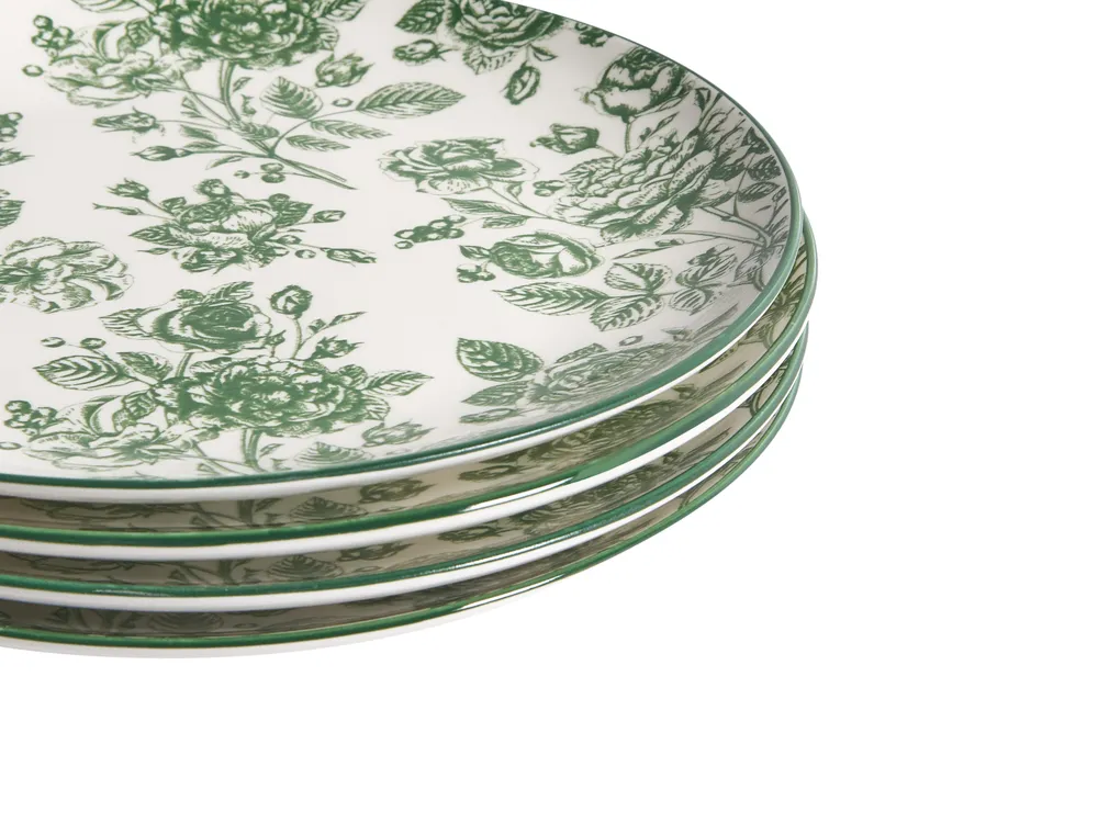 Set of 24 Dinnerware BASIL Porcelain Green_1061921