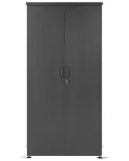 Szafa ogrodowa DORGALI 92 cm 188 cm Metal Grafitowy_1131576
