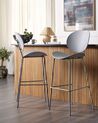 Set of 2 Bar Chairs Light Grey SHONTO_886207