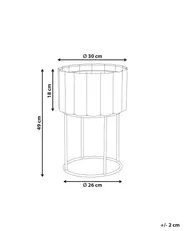 Elevated Plant Pot GANTIANELLA 30 cm Metal Pastel Pink_1188020