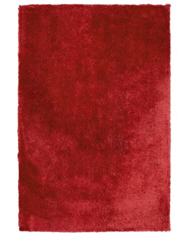 Tappeto shaggy rosso 160 x 230 cm EVREN