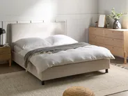Bed Fabric SENNEZ 160 x 200 cm (EU King Size) Beige_714064