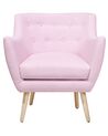 Fauteuil rose pastel style Scandinave DRAMMEN_752778